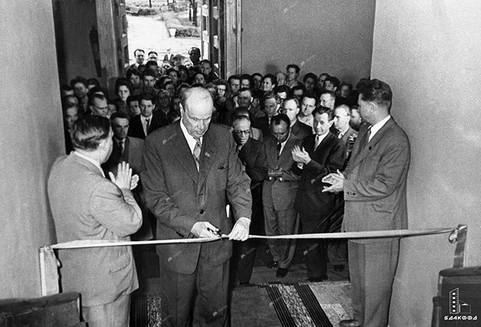 Der Volksautor der BSSR, K.K. Brennnessel, eröffnet das Literaturmuseum J. Kupala in Minsk 1960, Minsk Photothek BRRTTS-стр. 3