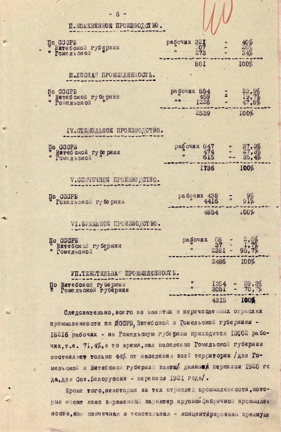 Доклад Гомельского губкома в ЦК РКП  по вопросу «О расширении границ Белоруссии за счет соседних губерний»-стр. 8