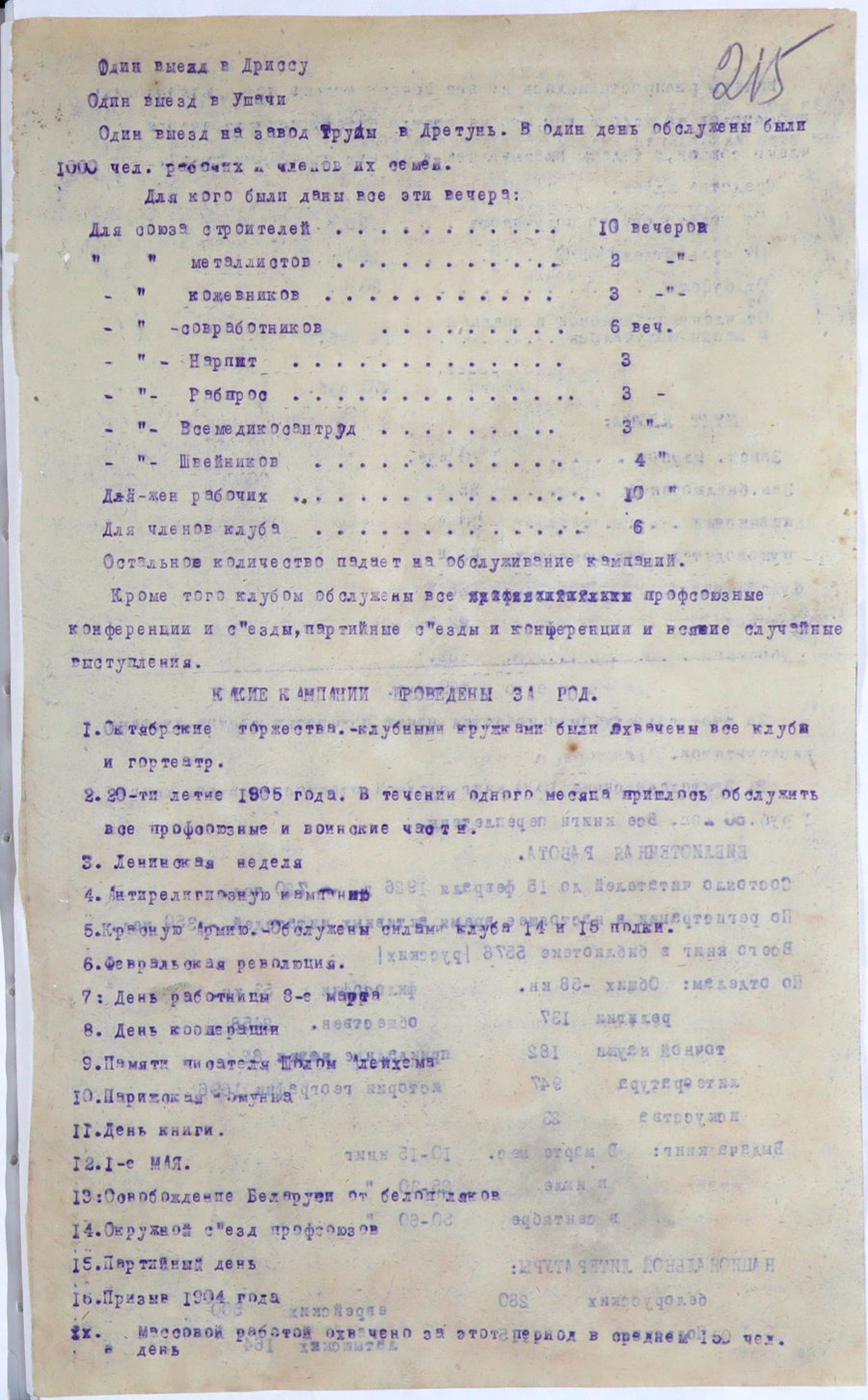 Отчет о проделанной работе партийно-рабочего клуба с 10-го октября 1925г. по 26-е сентября 1926г.-с. 4