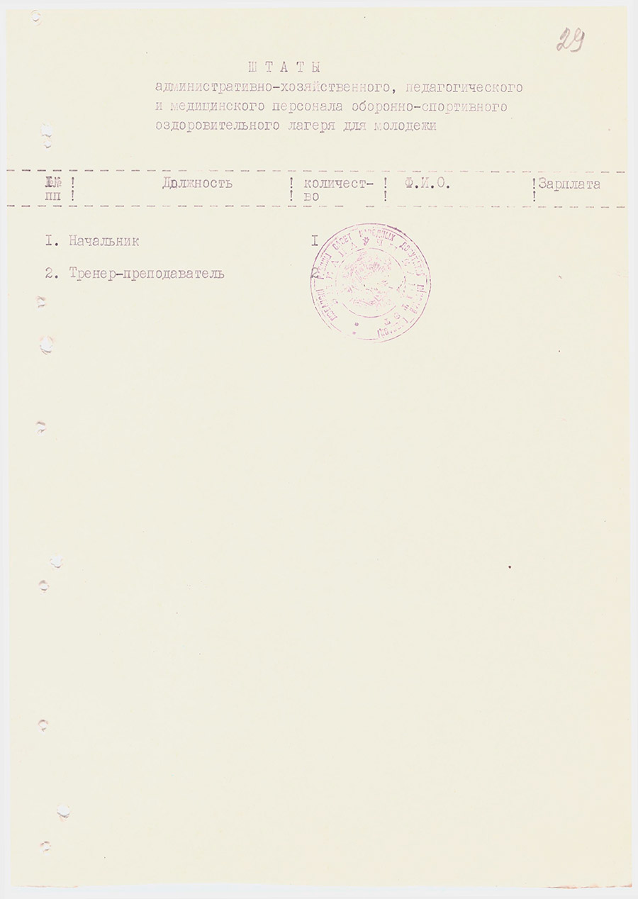 Постановление №118/43/20 исполкома Любанского районного Совета народных депутатов, Любанского райкома ЛКСМ Белоруссии, райкома ДОСААФ и райкома профсоюзов работников сельского хозяйства «Об организации оборонно-спортивного оздоровительного лагеря для молодежи»-с. 6